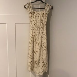 Amuse Society cream and black dress